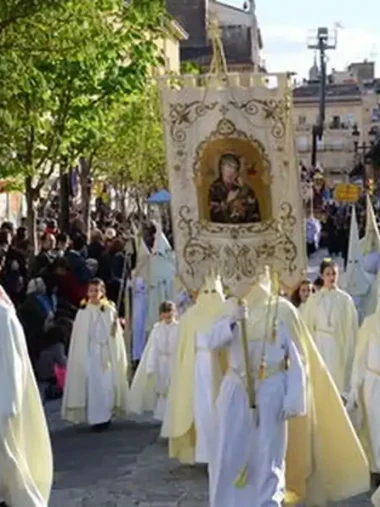 Guión de la Virgen del Perpetuo Socorro: